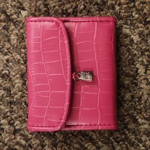 Mary Kay Signature Hot Pink Faux Leather Trifold Wallet